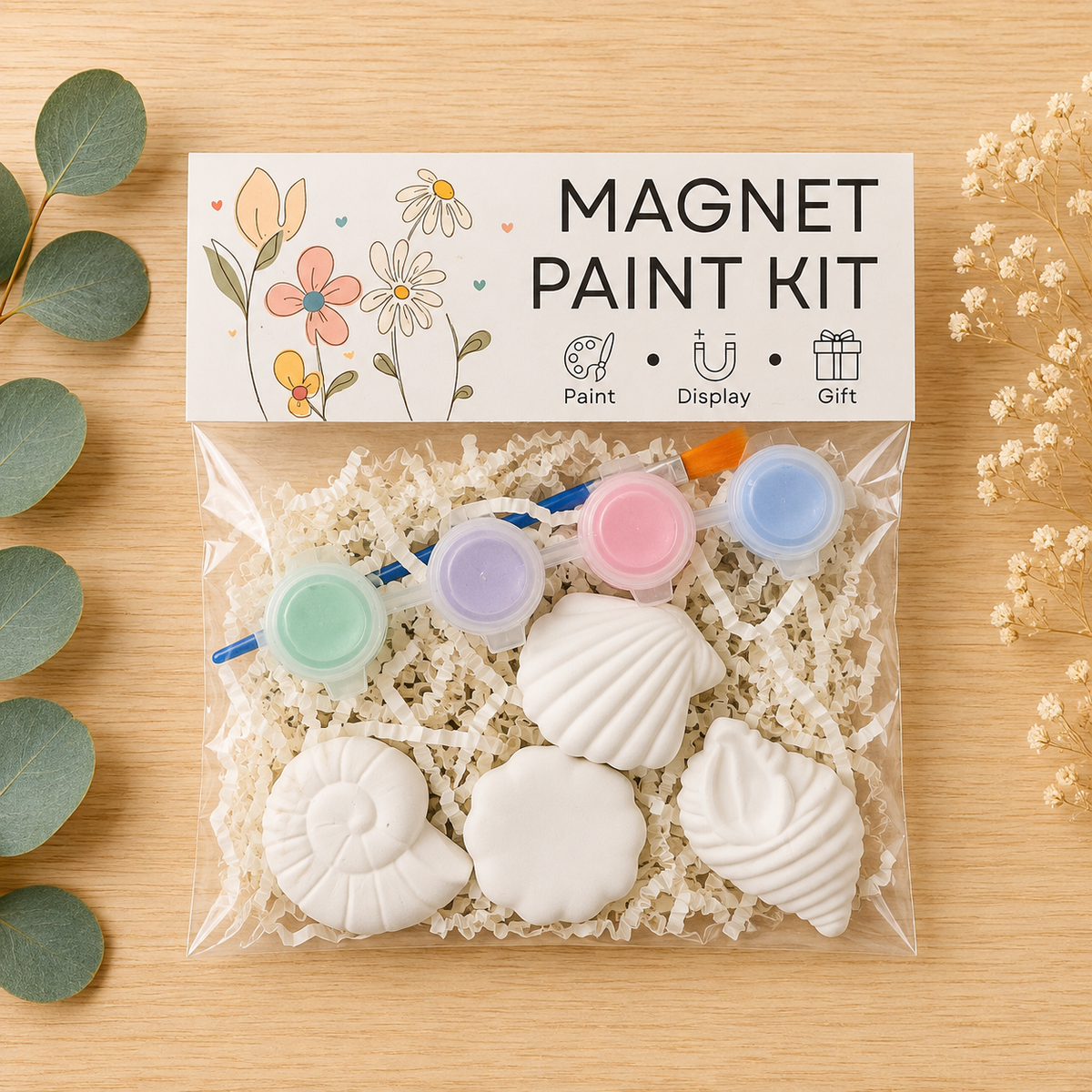 DIY Seashell Magnet Paint Kit