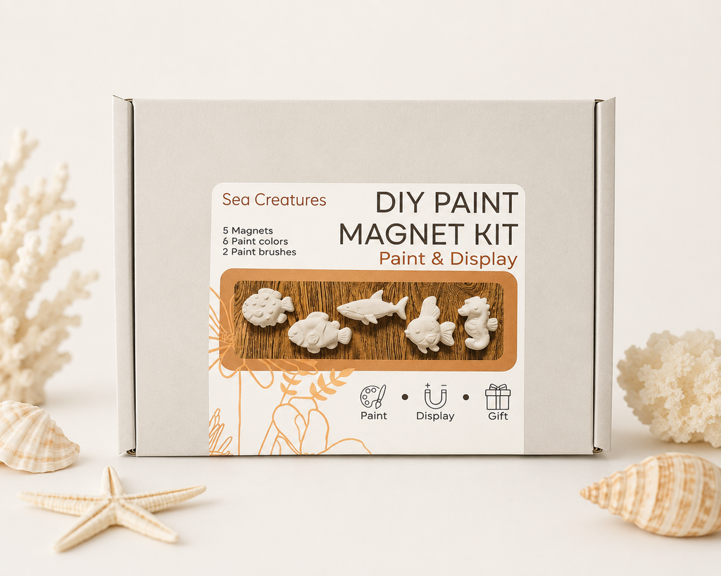 Sea Creature DIY Paint Magnet Kit