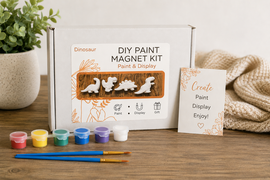 Dino DIY Paint Magnet Kit